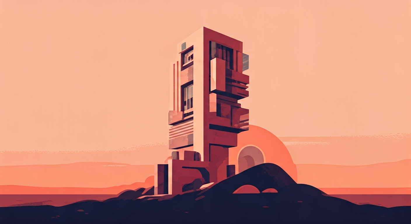 A visual metaphor of a strong, balanced structure or bridge, built from distinctly shaped blocks, each representing a different Big Five personality trait (e.g., a solid base for conscientiousness, an energetic arch for extraversion), showing how they combine to create a robust foundation.